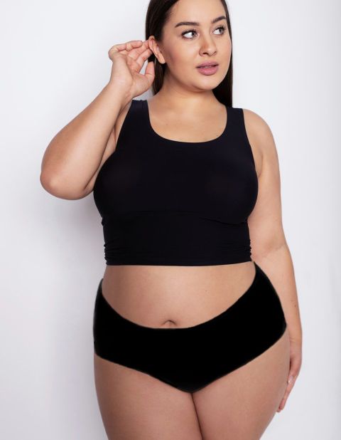 Figi Flexi-One Plus Size Maxi Czarne